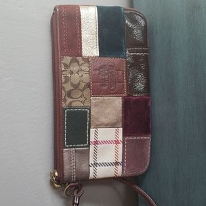 Coach Patchwork Wristlet